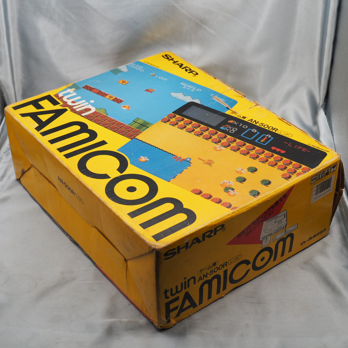 Used Twin Famicom Console system AN-500R New Rubber Belt replaced Boxed - Tested & Working
