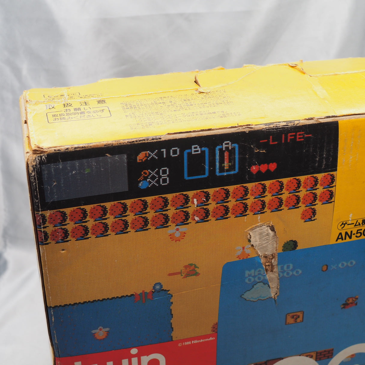 Used Twin Famicom Console system AN-500R New Rubber Belt replaced Boxed - Tested & Working