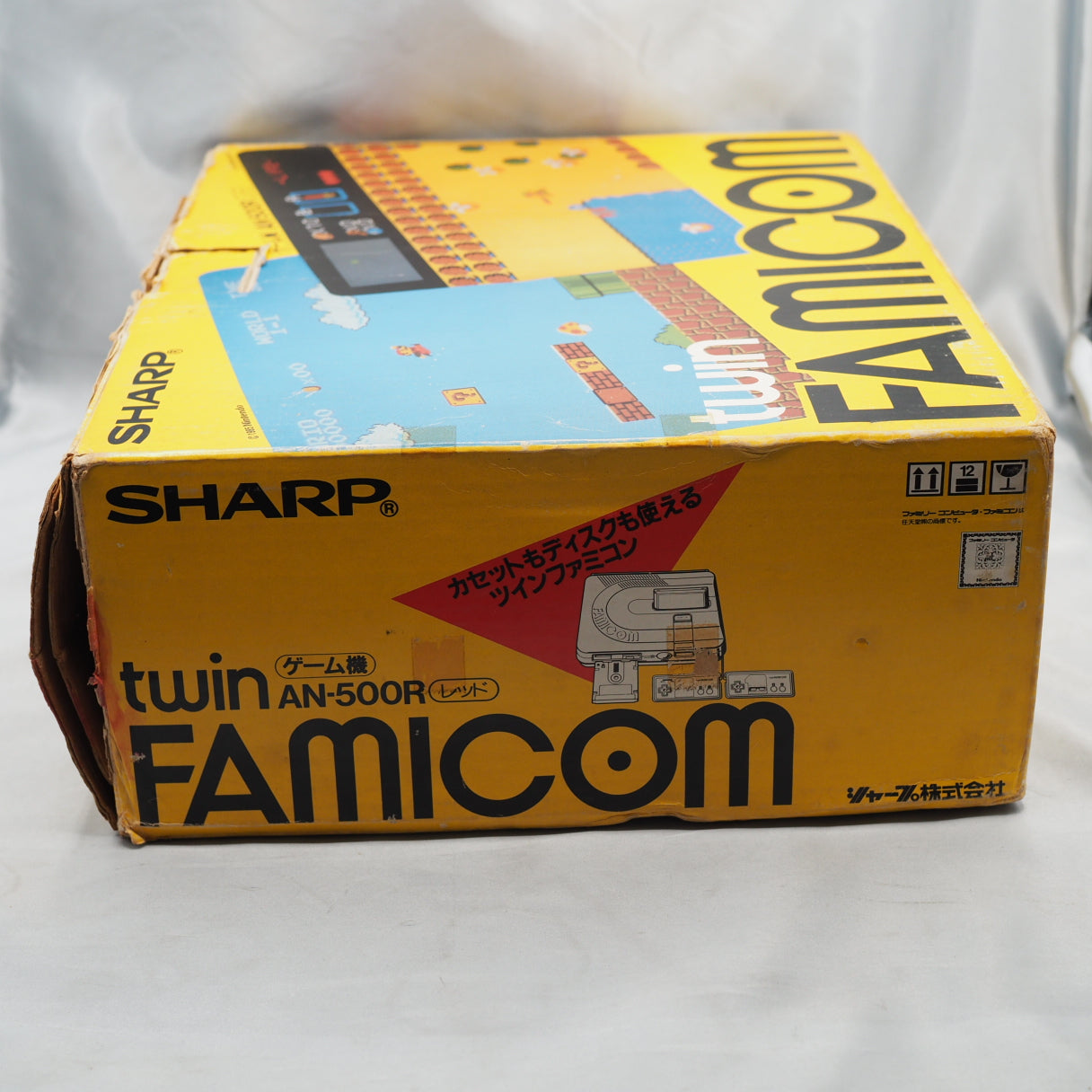 Used Twin Famicom Console system AN-500R New Rubber Belt replaced Boxed - Tested & Working