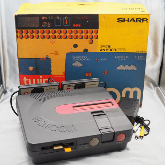 Used Twin Famicom AN-500B Console system Boxed New Rubber Belt replaced - Tested & Working