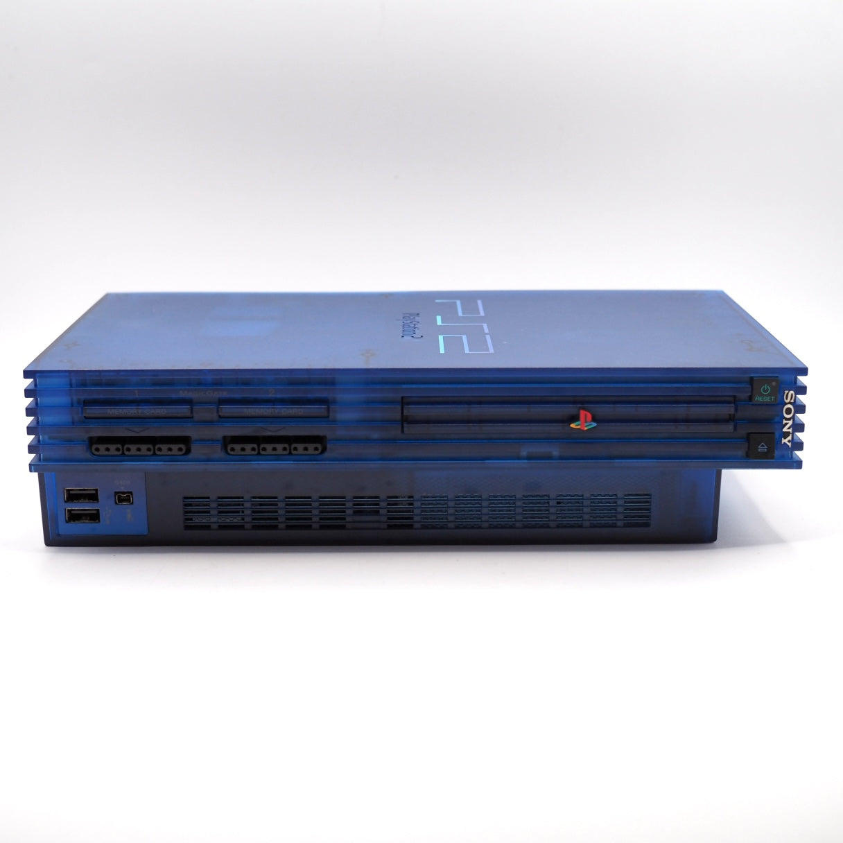 PS2 Console system SCPH-37000 OCEAN BLUE NTSC-J Used Tested
