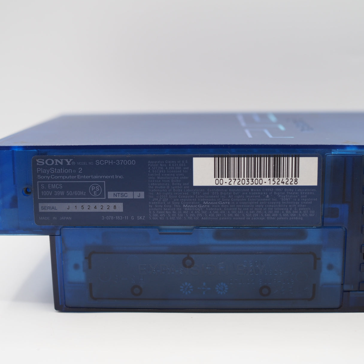 PS2 Console system SCPH-37000 OCEAN BLUE NTSC-J