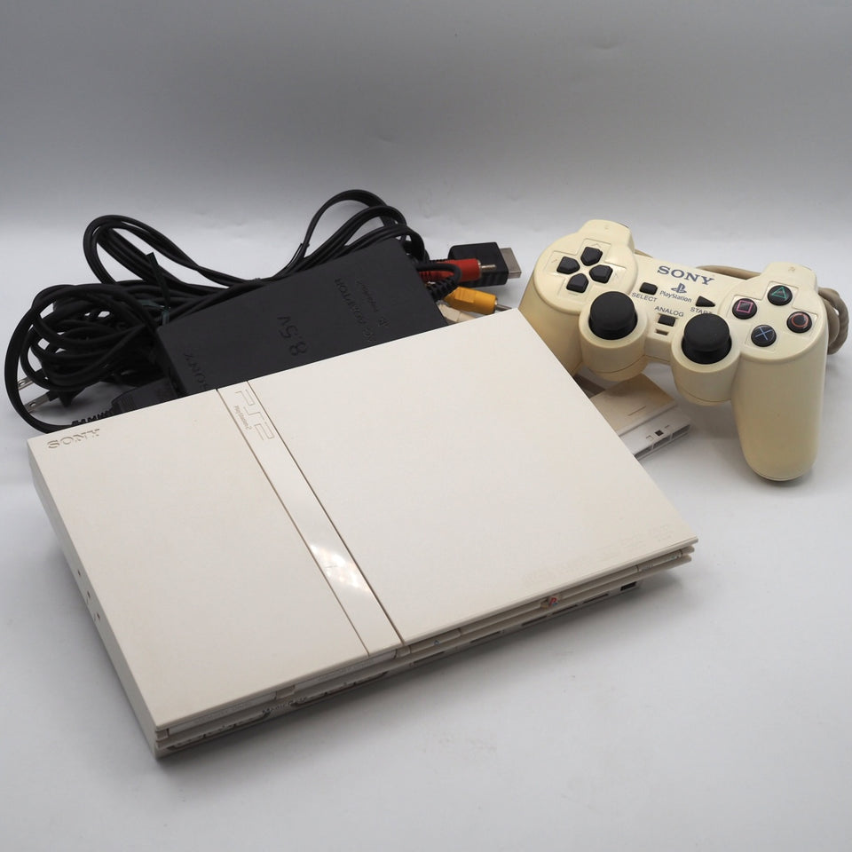 Used PS2 Slim Console system SCPH-77000 CW Ceramic White [NTSC-J] - Tested & Working