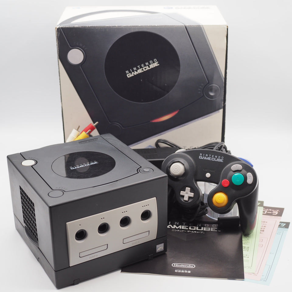 Used Nintendo GameCube Console System Black Boxed DOL-001 NTSC-J NTSC-U/C - Tested & Working