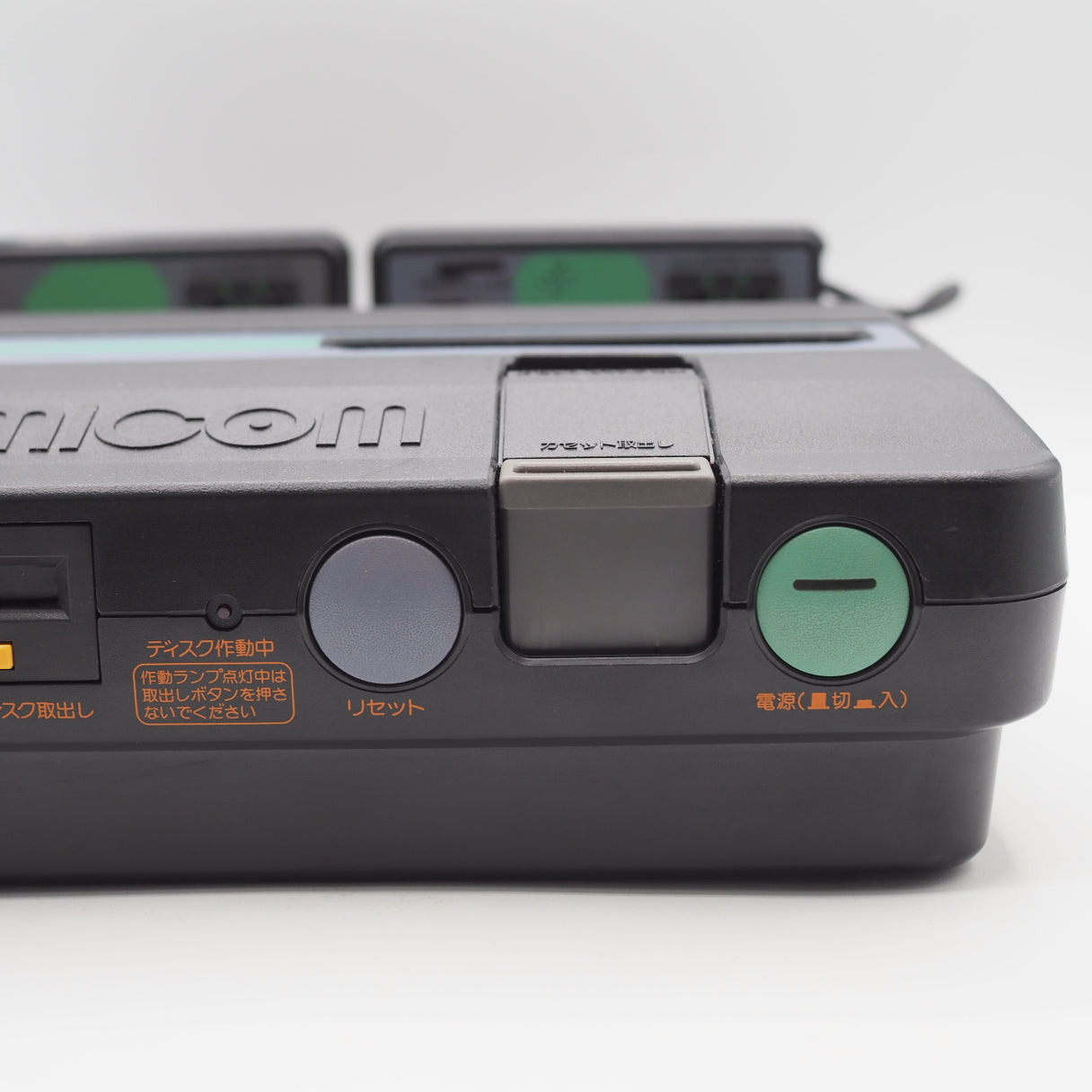 Used Sharp Twin Famicom Black Console AN505BK New Rubber Belt replaced - Tested & Working