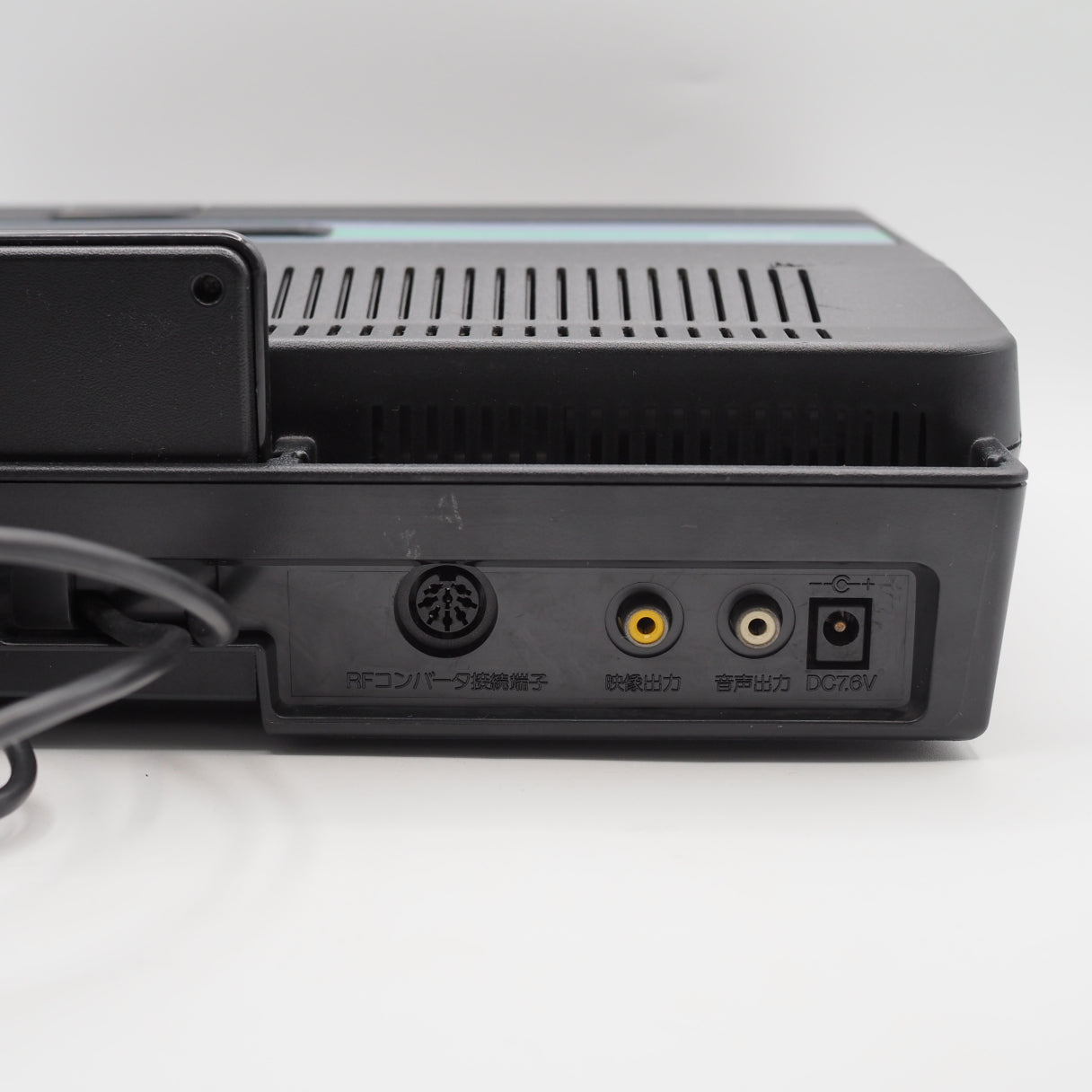 Used Sharp Twin Famicom Black Console AN505BK New Rubber Belt replaced - Tested & Working