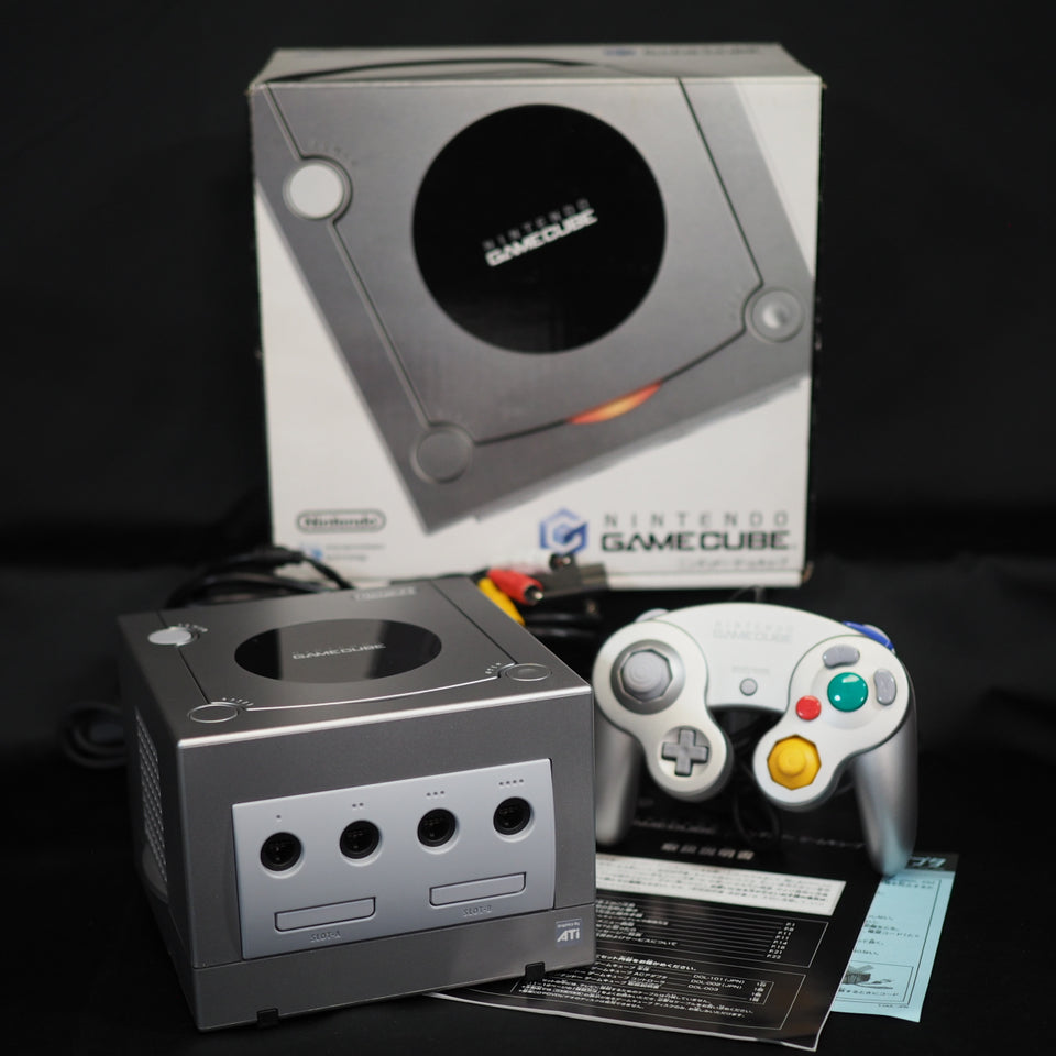 Used Nintendo GameCube Console System DOL-101 Silver Boxed [NTSC-J, NTSC-U/C] - Tested & Working