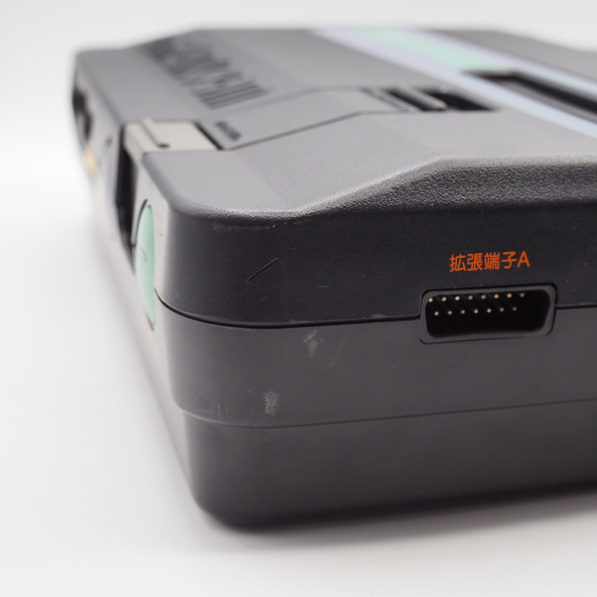 Used Sharp Twin Famicom Black Console AN505BK New Rubber Belt replaced - Tested & Working
