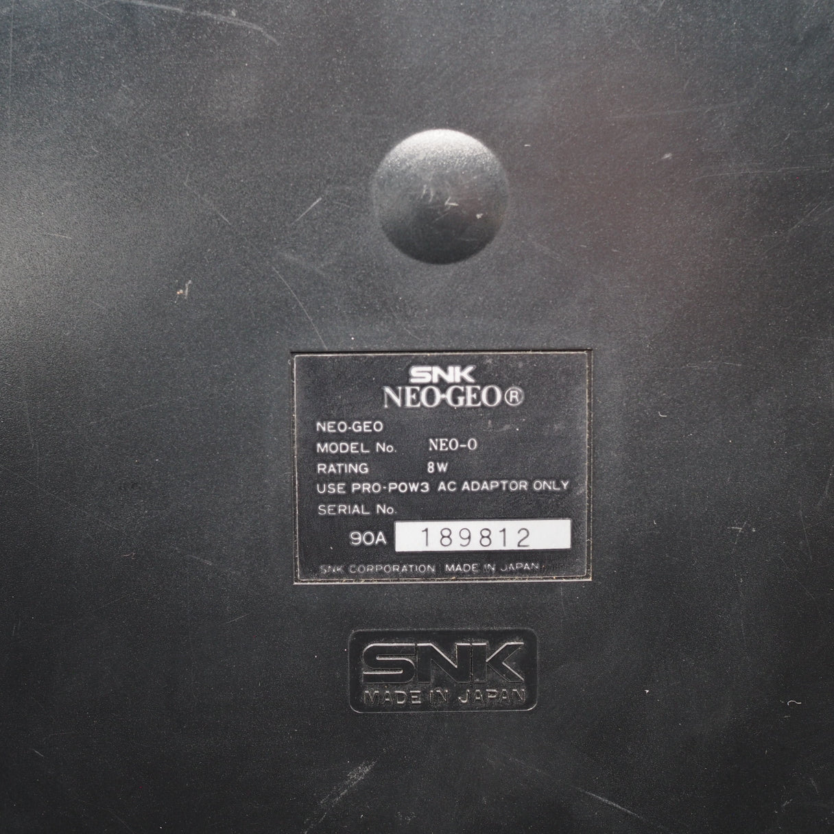 NEO GEO AES Console System NEO-0 UNIBIOS 2 Controllers