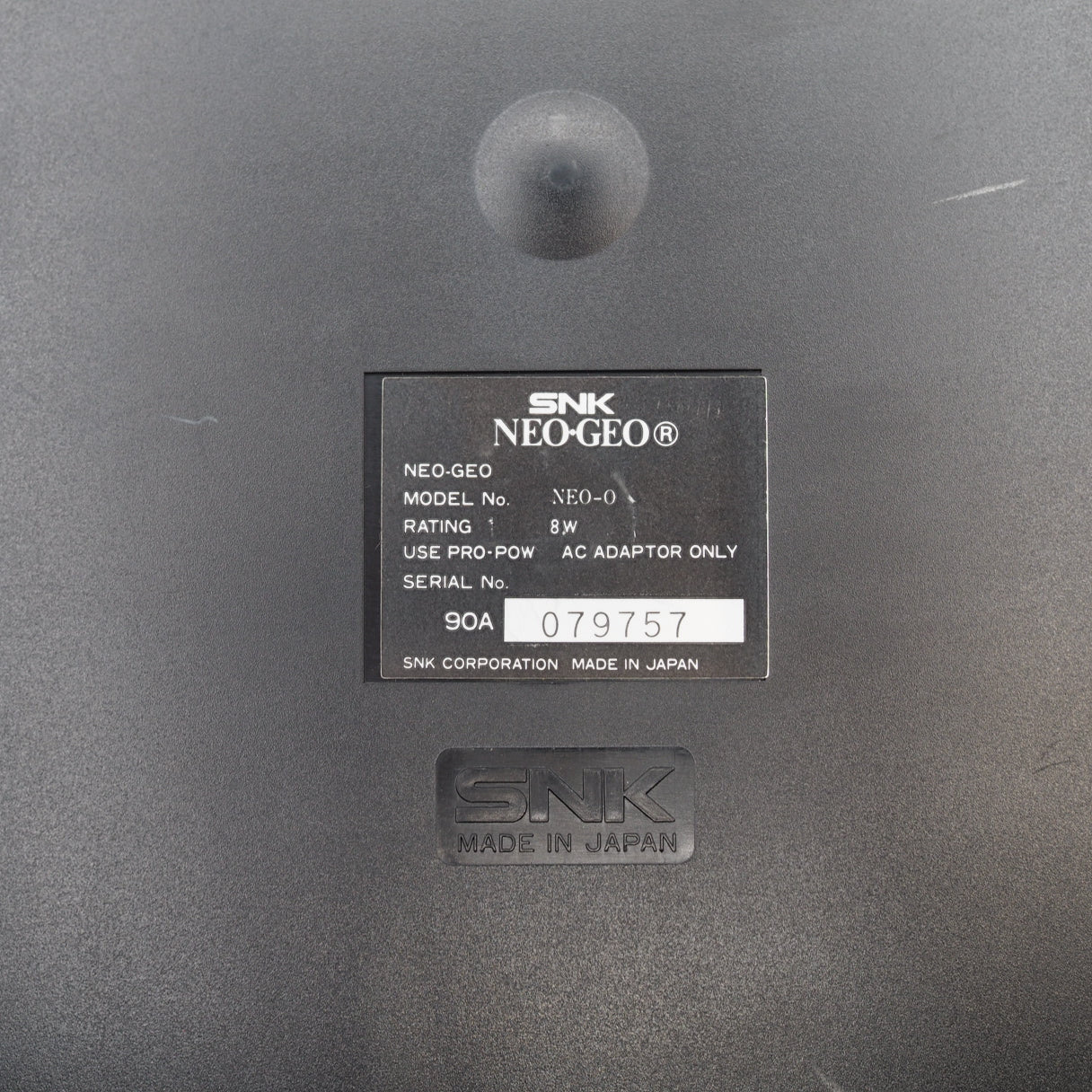 NEO GEO AES Console System NEO-0 2 Controllers - Tested & Working