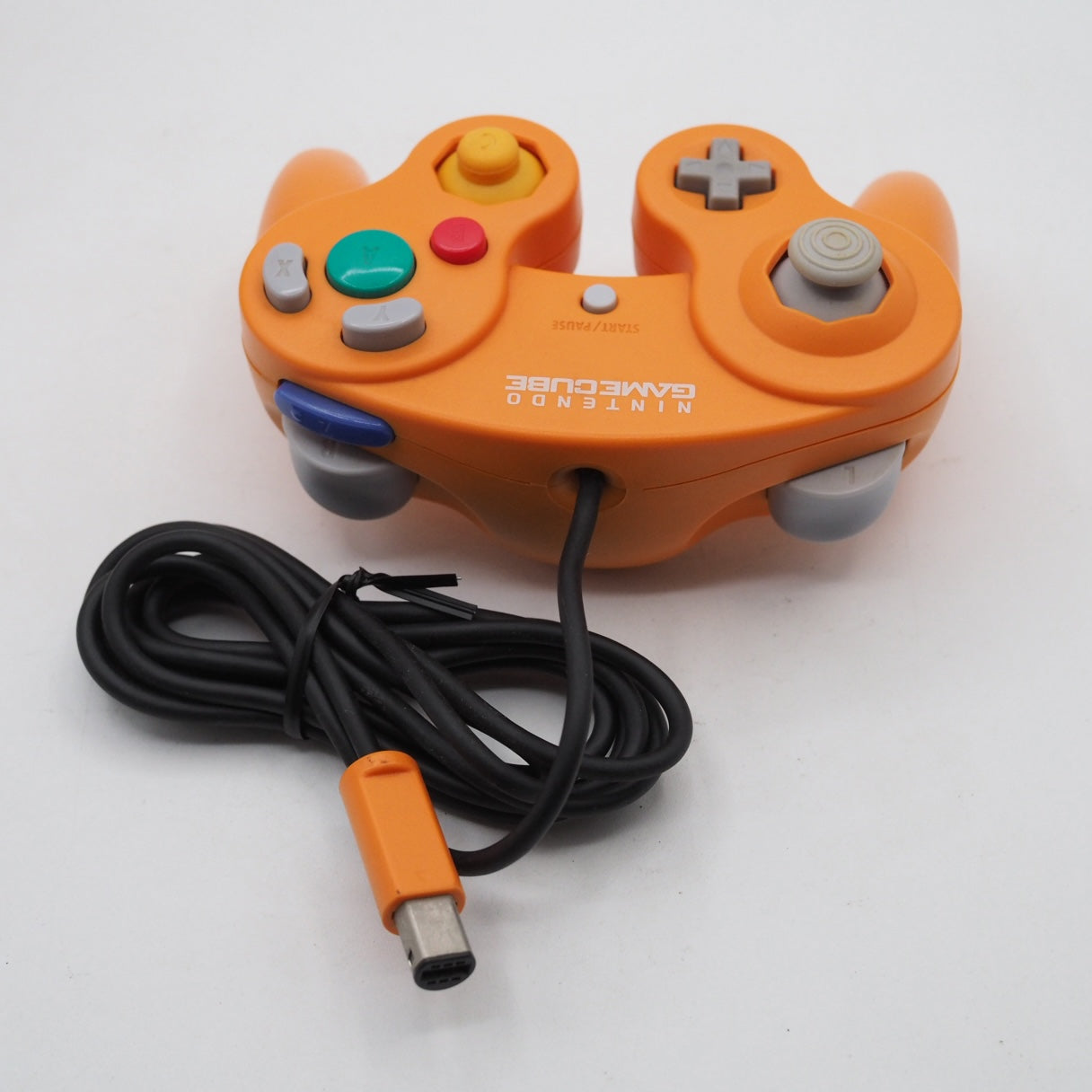 Used Nintendo GameCube Controller Orange DOL-003 Authentic Boxed - Tested & Working