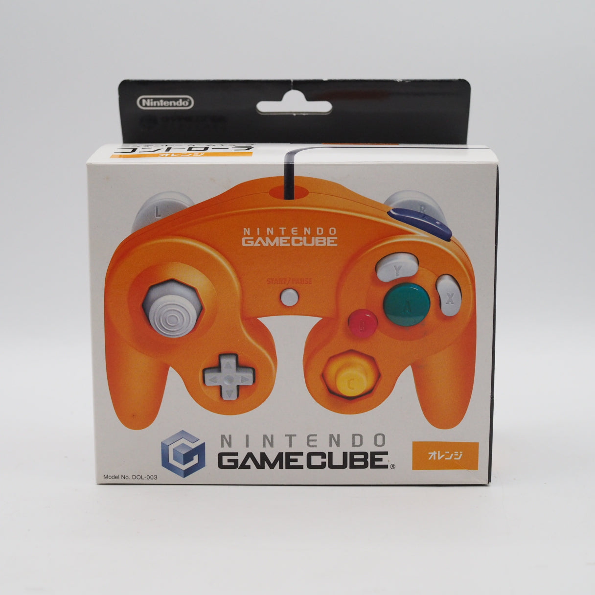 Used Nintendo GameCube Controller Orange DOL-003 Authentic Boxed - Tested & Working