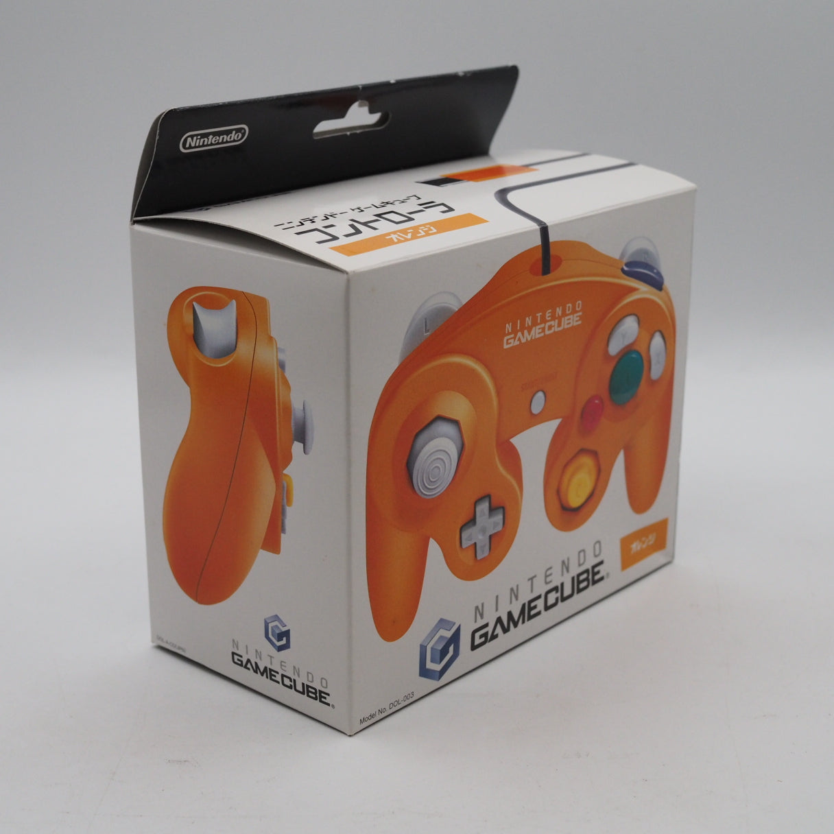 Used Nintendo GameCube Controller Orange DOL-003 Authentic Boxed - Tested & Working