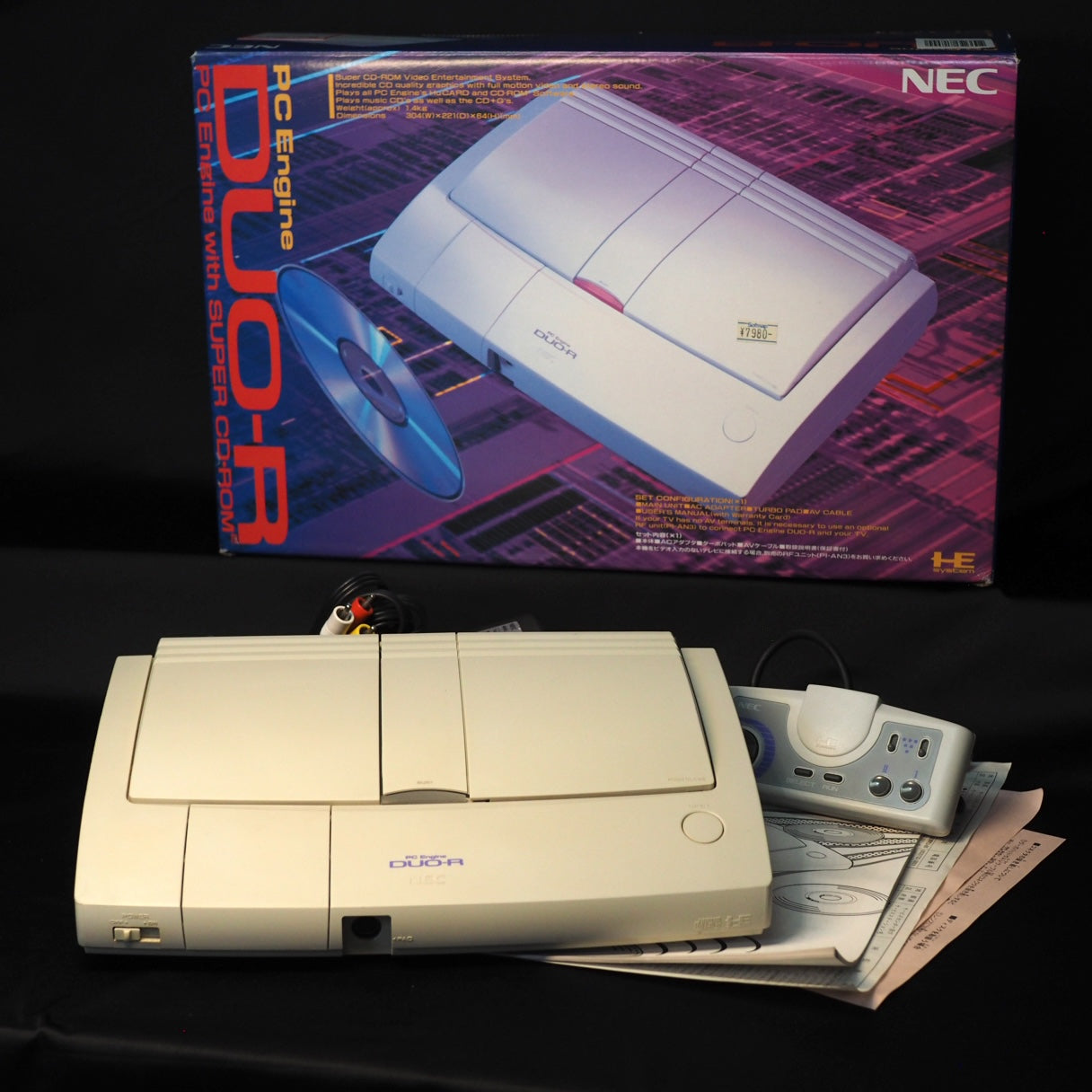 Used PC Engine DUO-R Console system PI-TG10 Boxed - Tested & Working