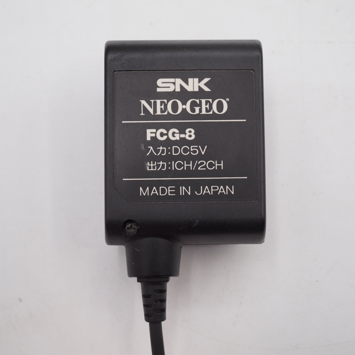 Official SNK Neo Geo AES RF Switch Adapter FCG-8 Made in Japan
