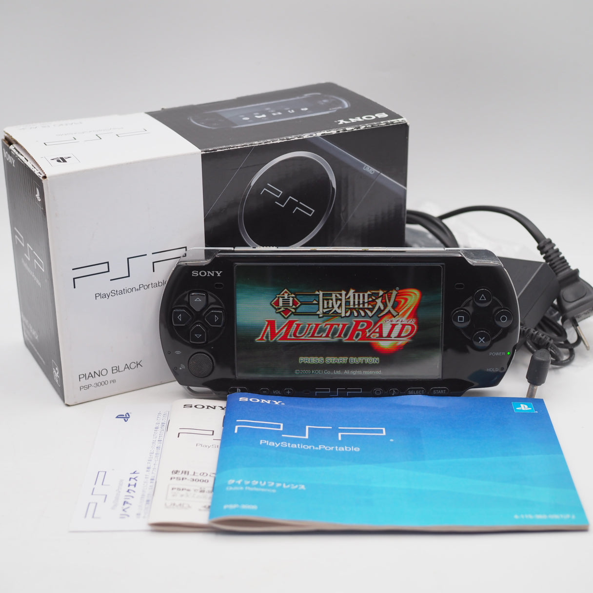 Used PlayStation Portable PSP PSP-3000 PB Piano Black Boxed - Tested & Working
