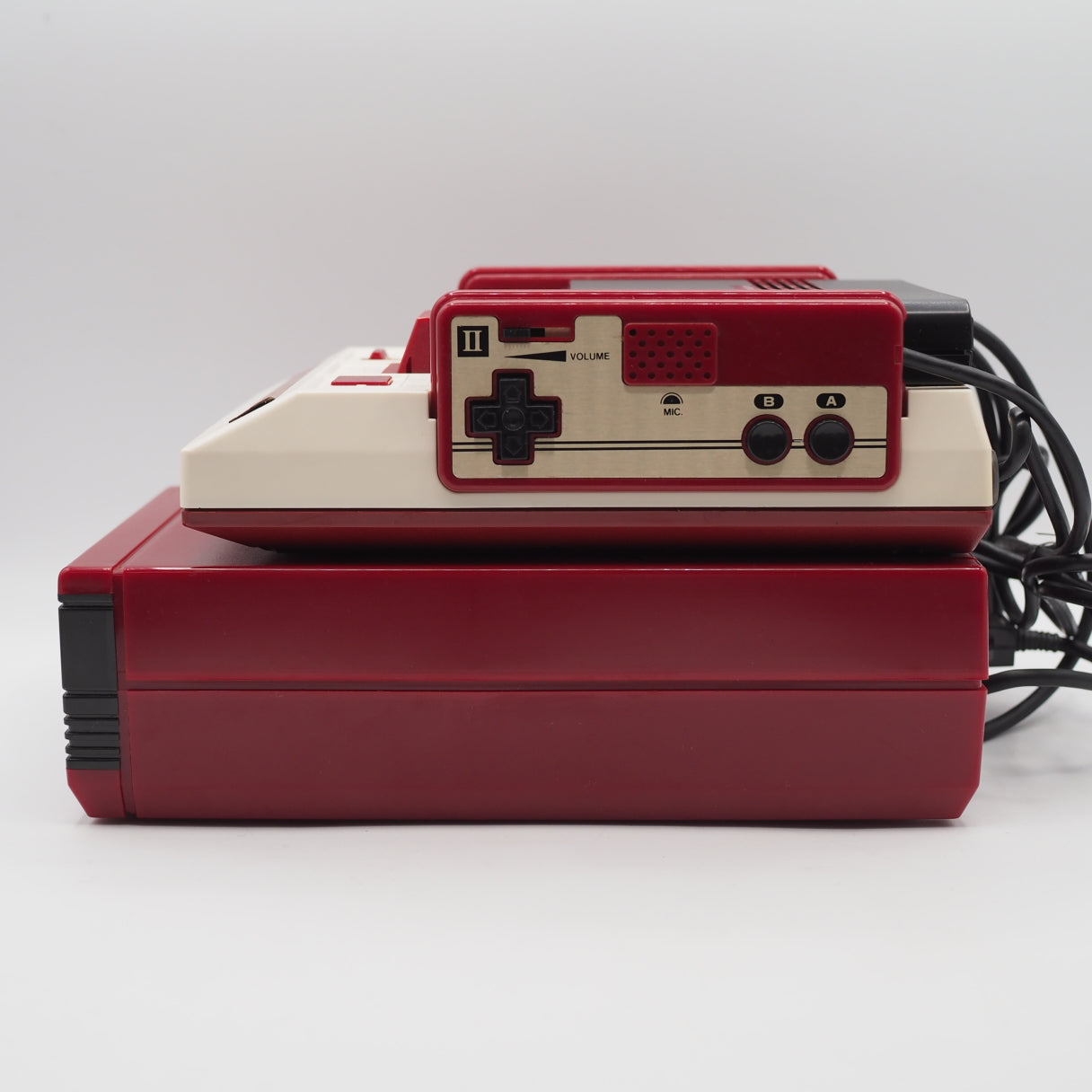 Used Nintendo Famicom & Disk System Console system SET Boxed [New Rubber Belt Replaced] - Tested & Working