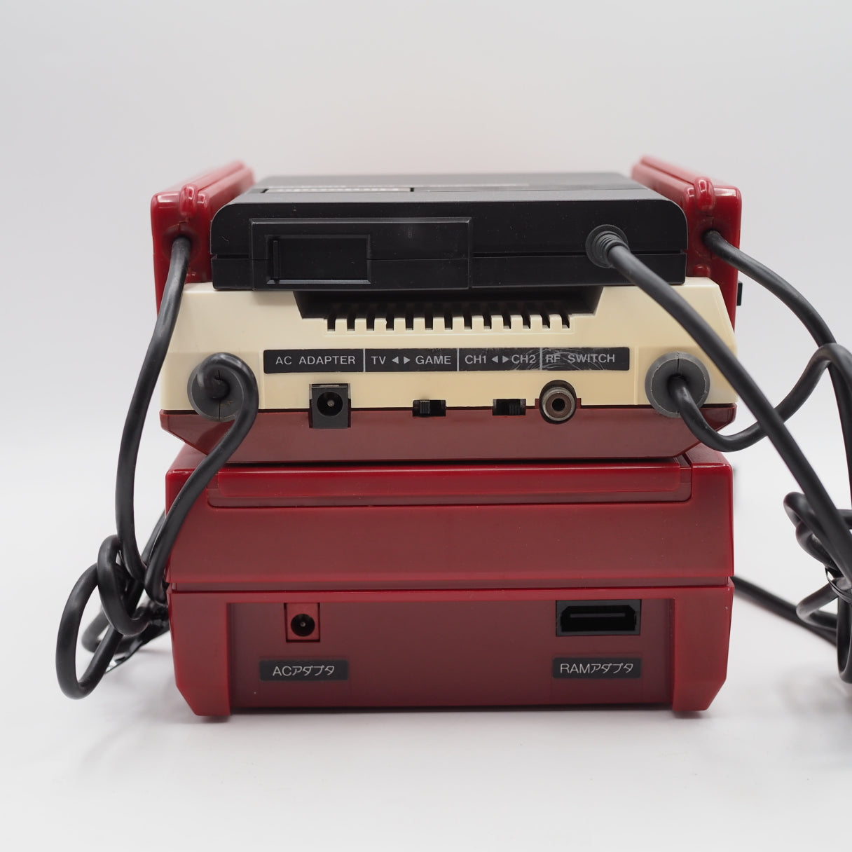 Used Nintendo Famicom & Disk System Console system SET Boxed [New Rubber Belt Replaced] - Tested & Working