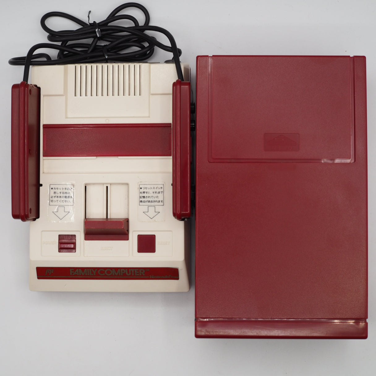 Used Nintendo Famicom & Disk System Console system SET Boxed [New Rubber Belt Replaced] - Tested & Working