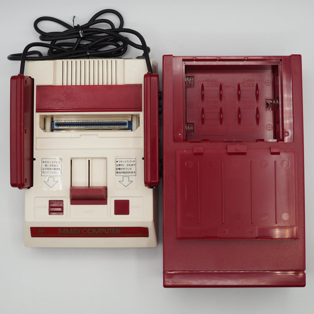 Used Nintendo Famicom & Disk System Console system SET Boxed [New Rubber Belt Replaced] - Tested & Working