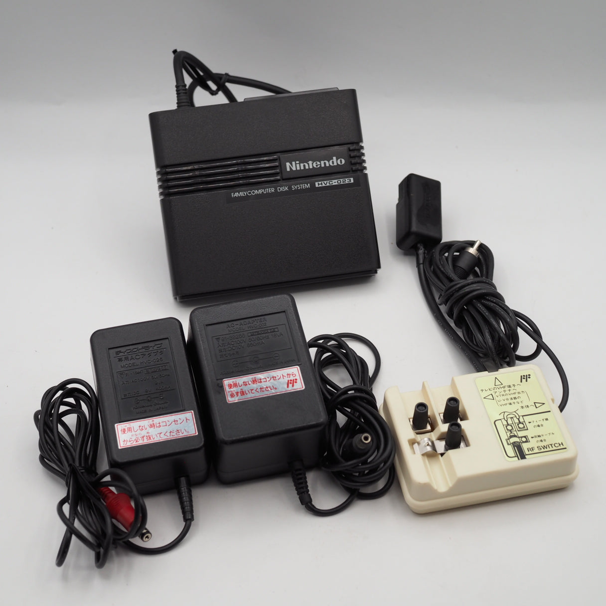 Used Nintendo Famicom & Disk System Console system SET Boxed [New Rubber Belt Replaced] - Tested & Working