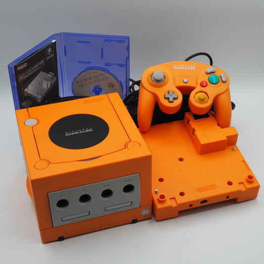 Used Nintendo GameCube Console System Orange + Game Boy Player SET NTSC-J NTSC-U/C *Modified - Tested & Working