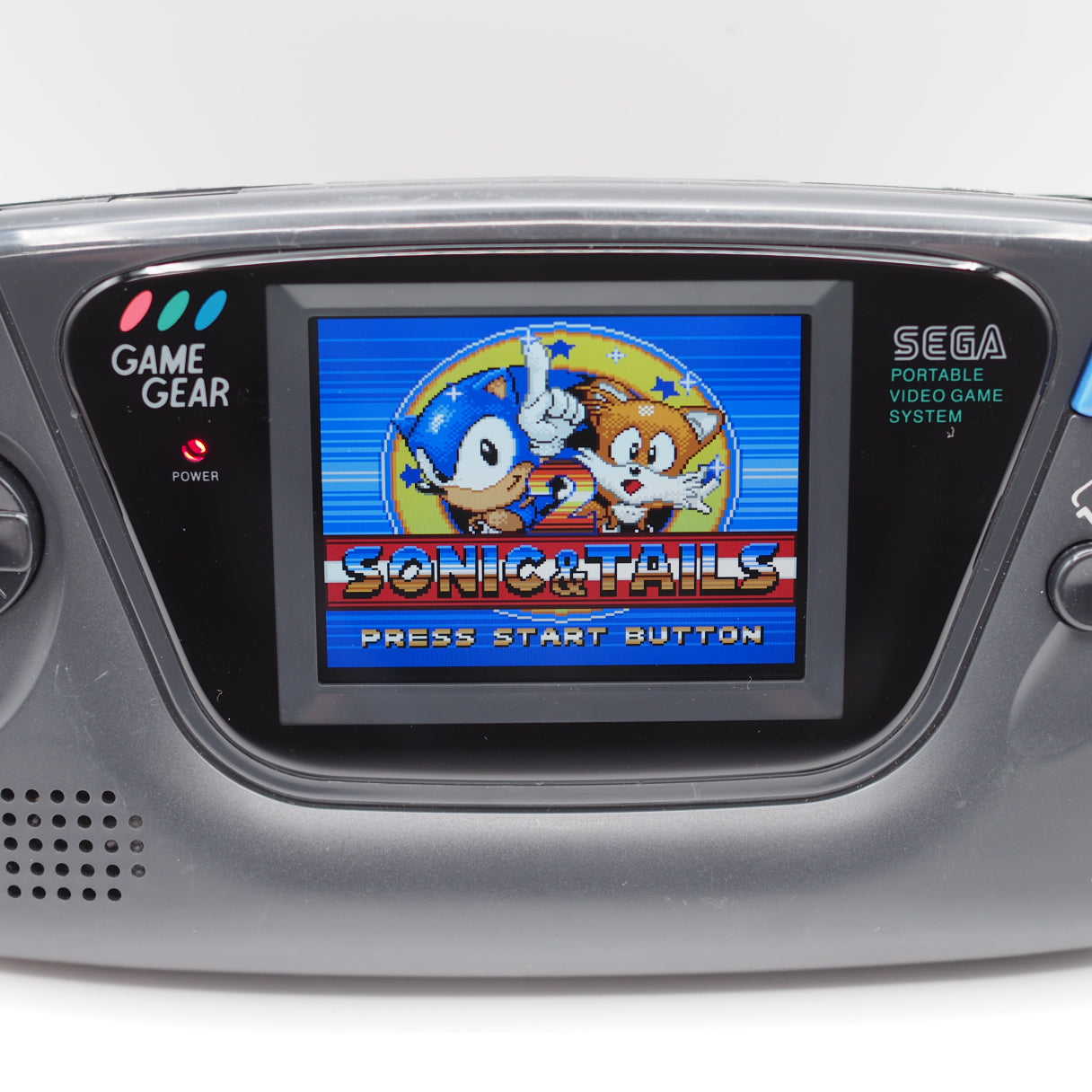 Used GAME GEAR Handheld Game Console HGG-3210 IPS LCD Screen Mod - Tested & Working