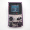 Used Nintendo GAME BOY COLOR Clear Purple CGB-001 Handheld System - Tested & Working
