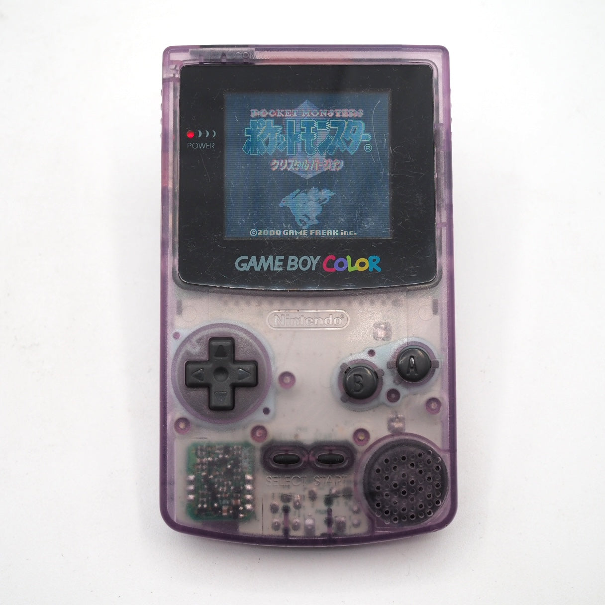 Used Nintendo GAME BOY COLOR Clear Purple CGB-001 Handheld System - Tested & Working