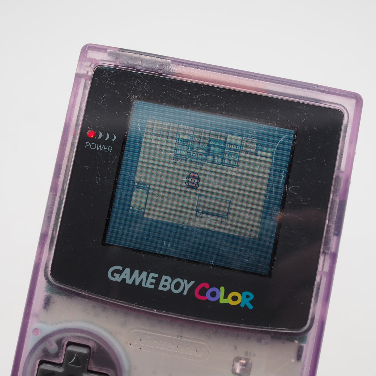 Used Nintendo GAME BOY COLOR Clear Purple CGB-001 Handheld System - Tested & Working