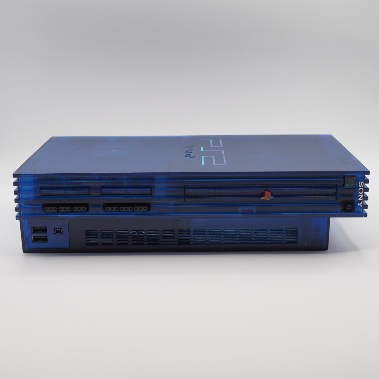 Used PS2 Console system SCPH-37000 OCEAN BLUE [NTSC-J] - Tested & Working
