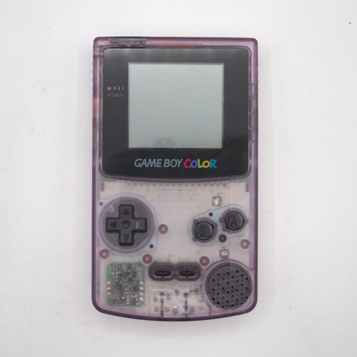 Used Nintendo GAME BOY COLOR Clear Purple CGB-001 Handheld System - Tested & Working