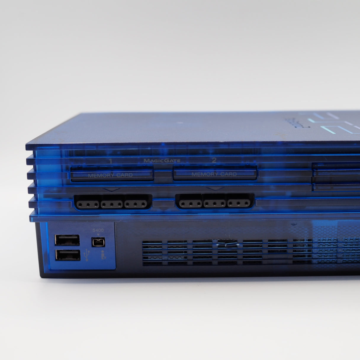 Used PS2 Console system SCPH-37000 OCEAN BLUE [NTSC-J] - Tested & Working