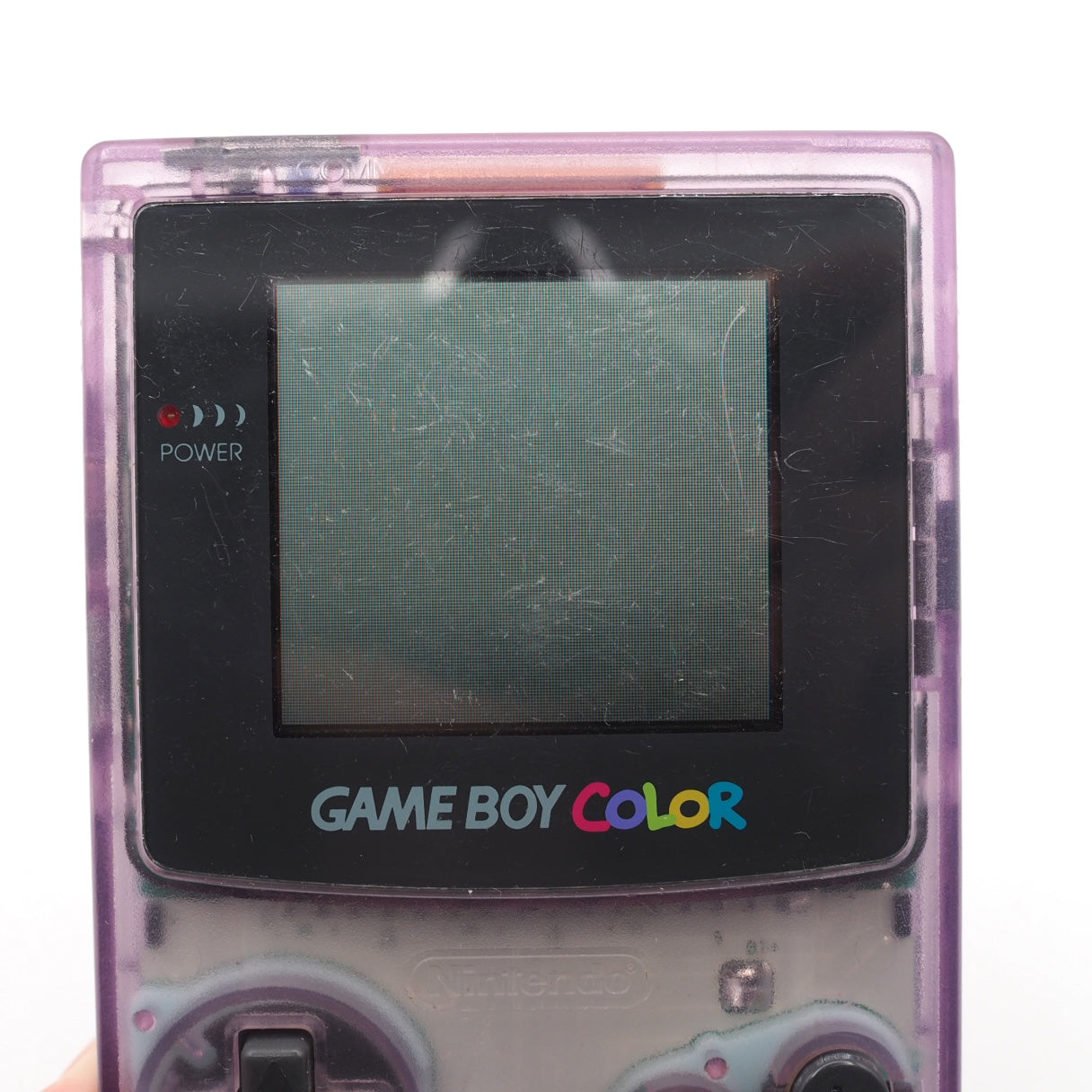 Used Nintendo GAME BOY COLOR Clear Purple CGB-001 Handheld System - Tested & Working