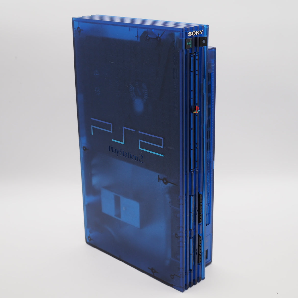 Used PS2 Console system SCPH-37000 OCEAN BLUE [NTSC-J] - Tested & Working