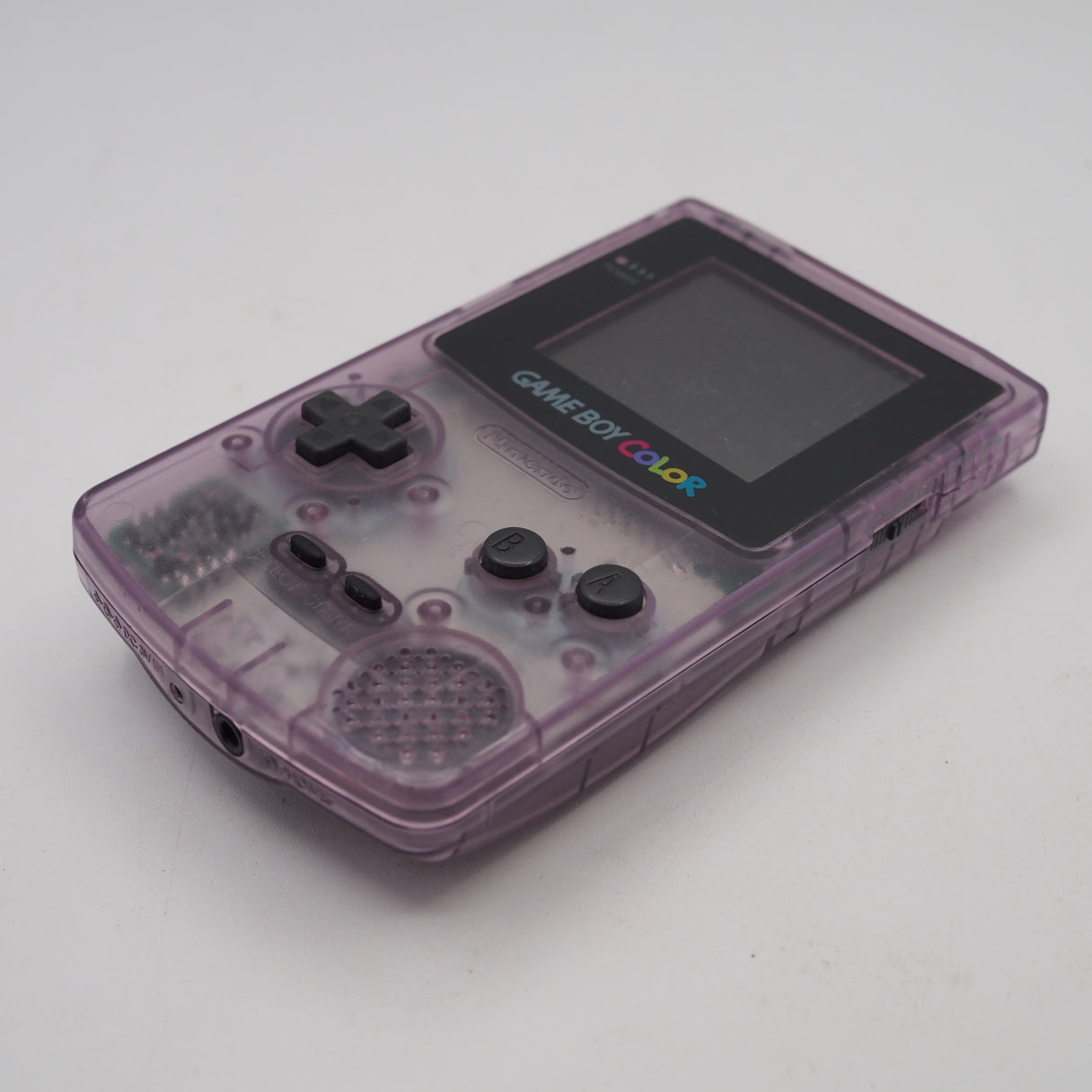 Used Nintendo GAME BOY COLOR Clear Purple CGB-001 Handheld System - Tested & Working