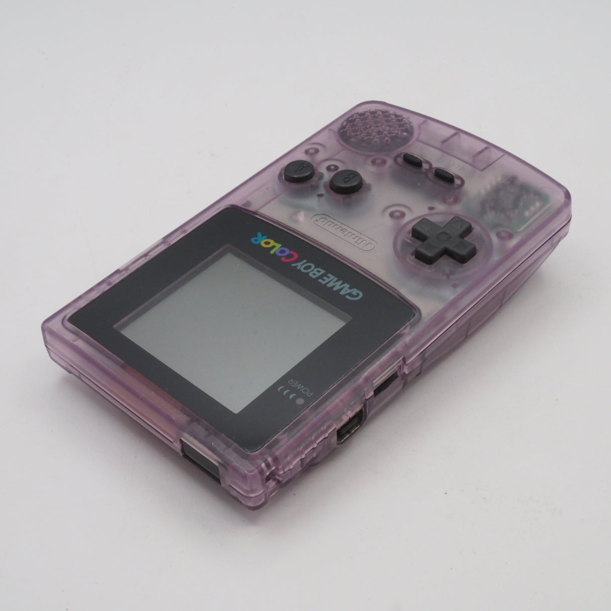 Used Nintendo GAME BOY COLOR Clear Purple CGB-001 Handheld System - Tested & Working