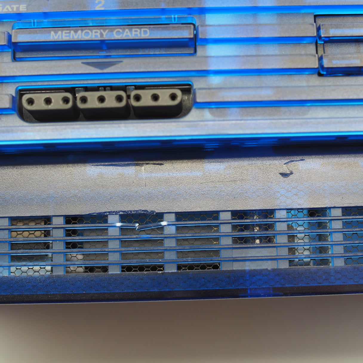 Used PS2 Console system SCPH-37000 OCEAN BLUE [NTSC-J] - Tested & Working