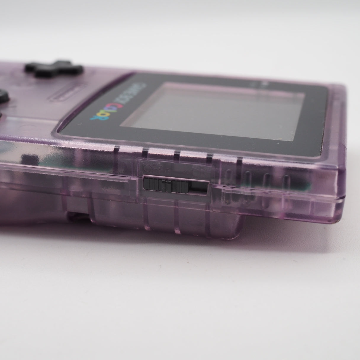 Used Nintendo GAME BOY COLOR Clear Purple CGB-001 Handheld System - Tested & Working