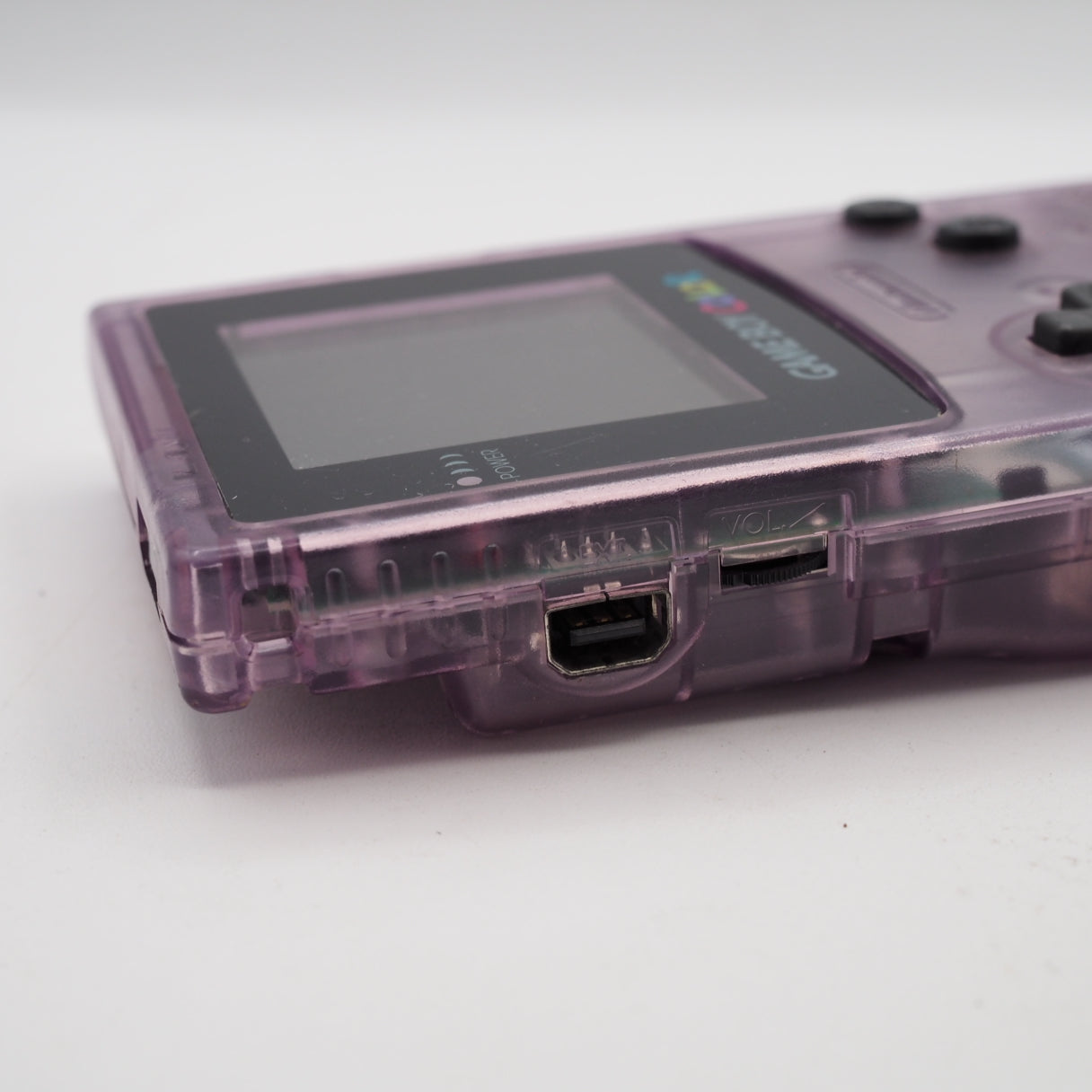 Used Nintendo GAME BOY COLOR Clear Purple CGB-001 Handheld System - Tested & Working