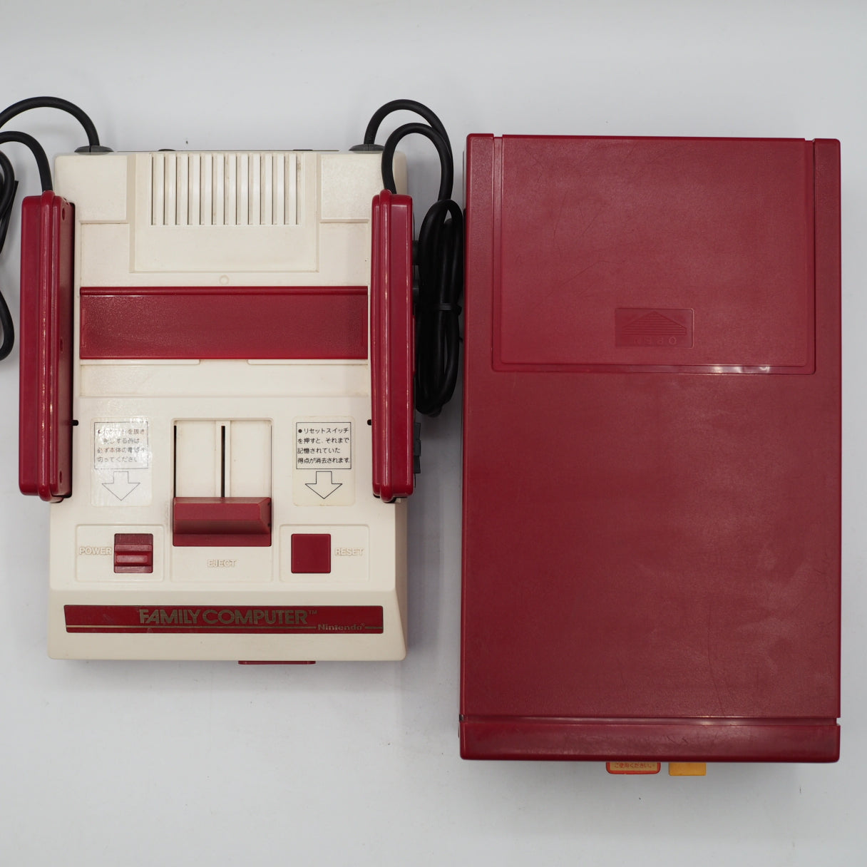 Used Nintendo Famicom + Disk System Console system SET Boxed [New Rubber Belt Replaced] - Tested & Working