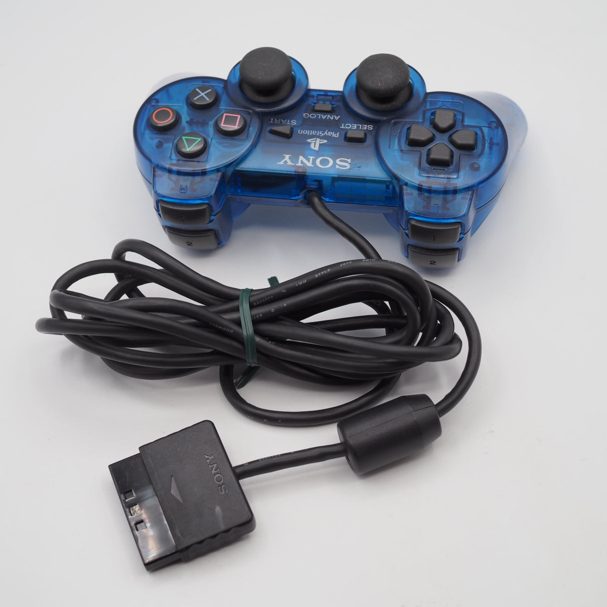 Used PS2 Console system SCPH-37000 OCEAN BLUE [NTSC-J] - Tested & Working