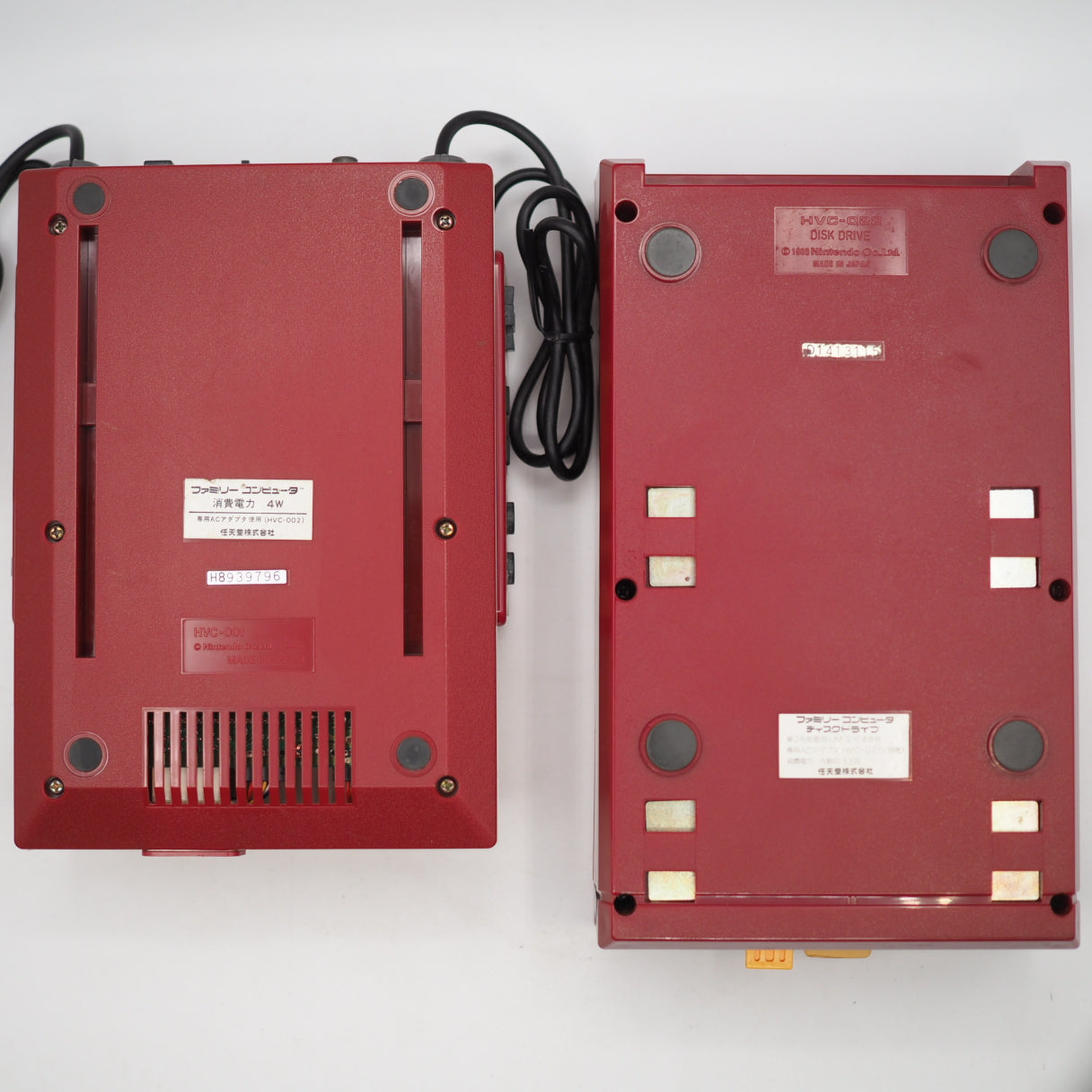 Used Nintendo Famicom + Disk System Console system SET Boxed [New Rubber Belt Replaced] - Tested & Working