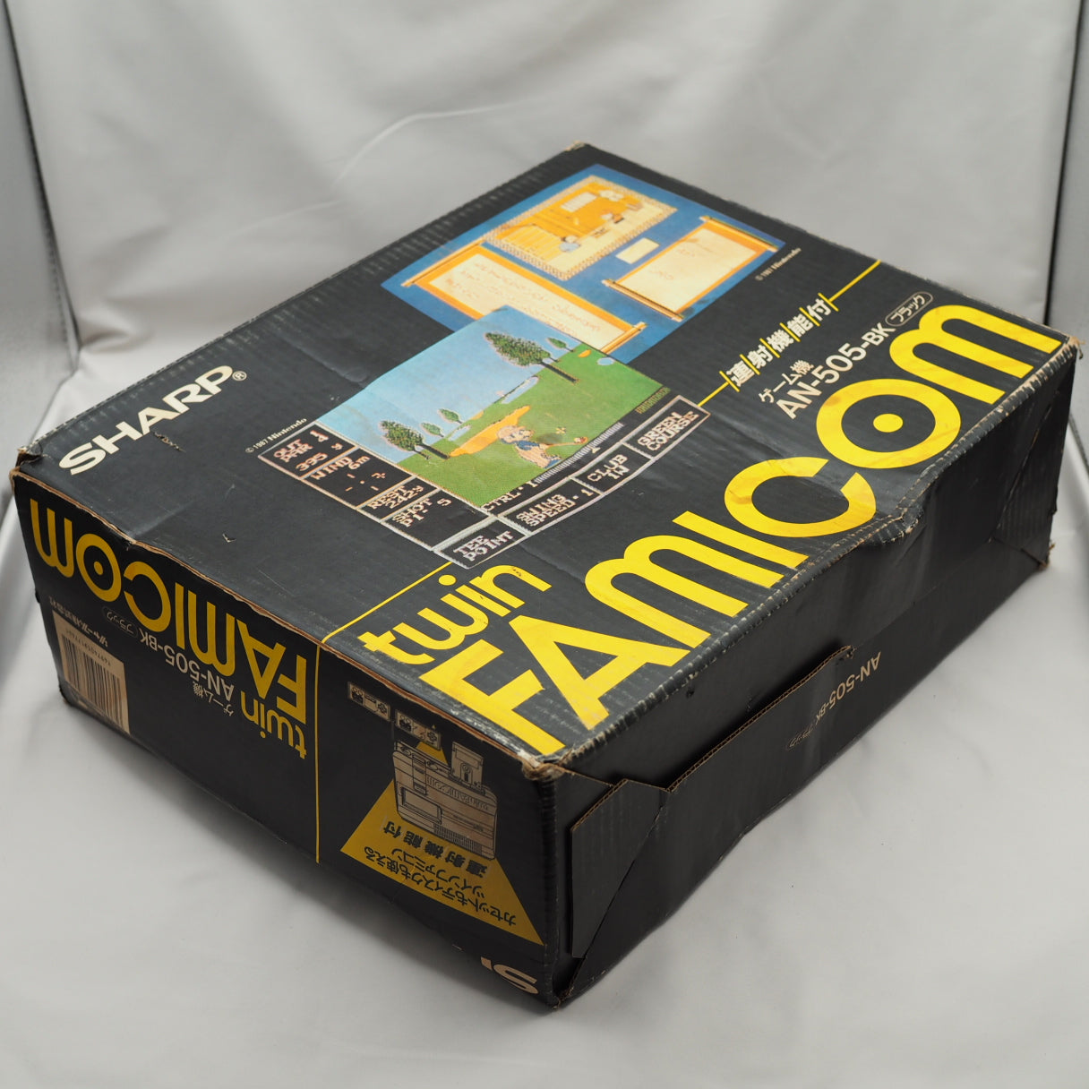 Used SHARP TWIN FAMICOM AN-505-BK Console system Boxed NTSC-J - Tested & Working