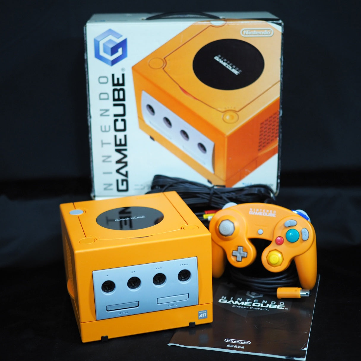 Used [Boxed & Refurbished] Nintendo GameCube Orange  DOL-001 [NTSC-J] [NTSC-U/C] [Modified] - Tested & Working