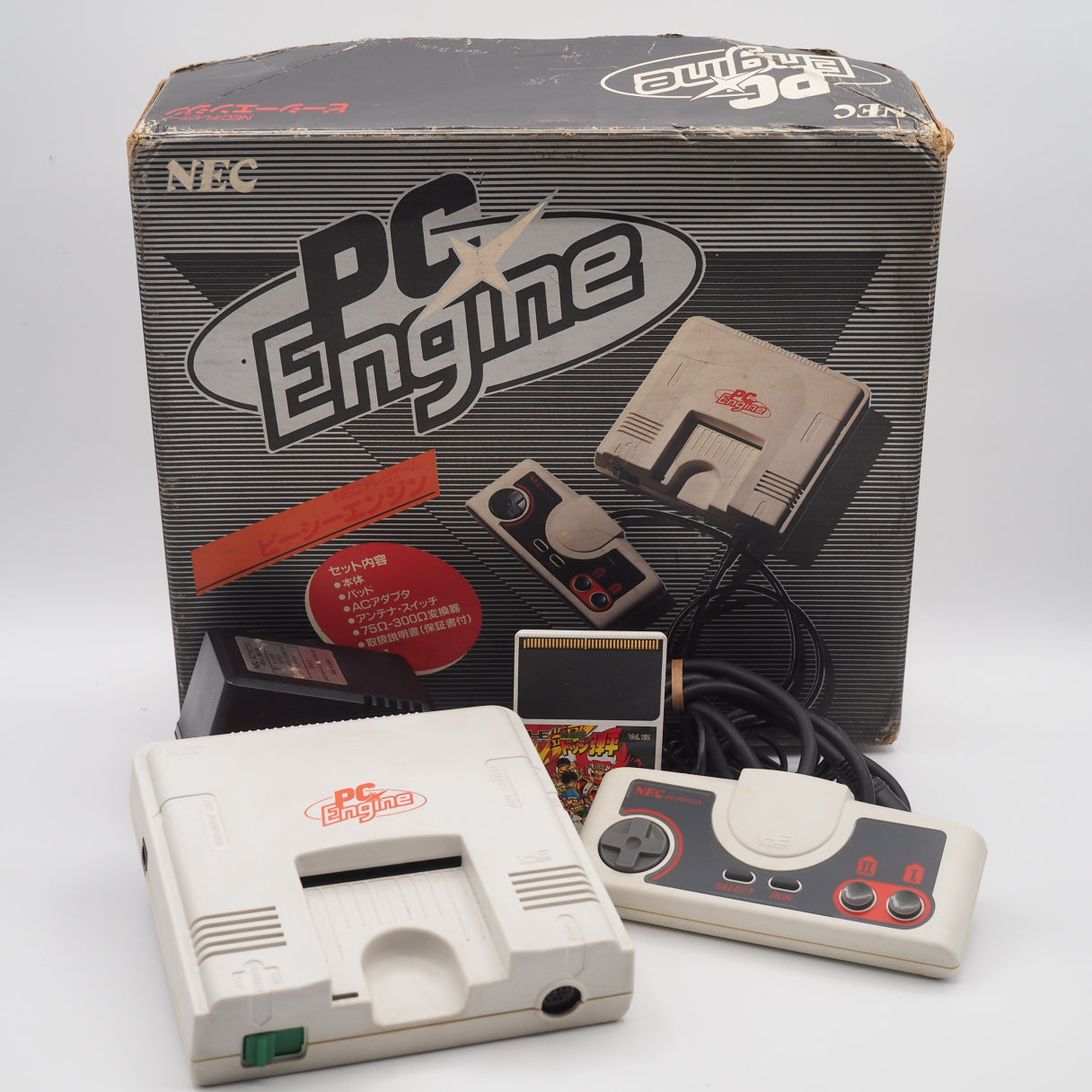 Used PC Engine Console system PI-TG001 + Dodge Danpei SET NTSC-J Boxed - Tested & Working