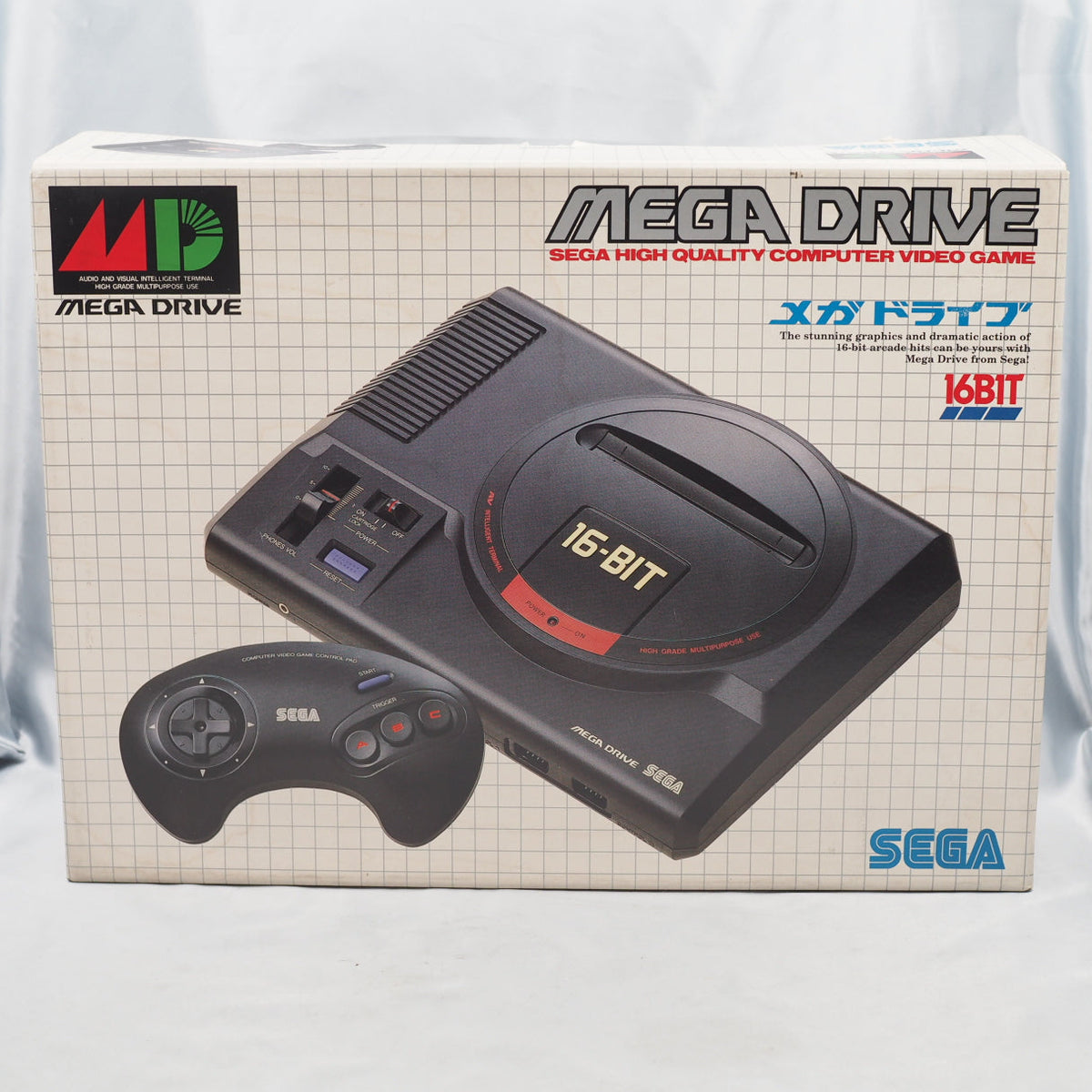 Mega Drive Console system VA5 HAA-2510 SEGA NTSC-J Japan Boxed Tested MD
