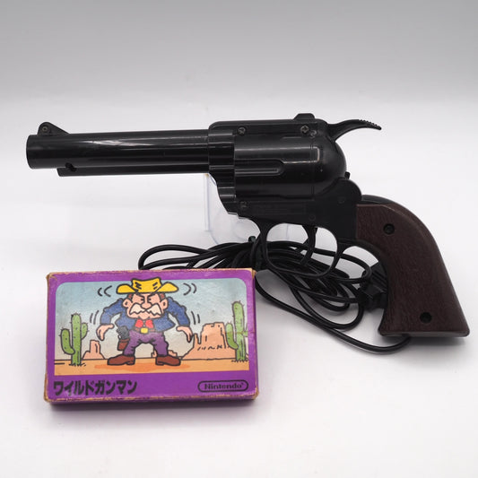 Used Famicom Light Gun Controller + Wild Gunman - Tested & Working
