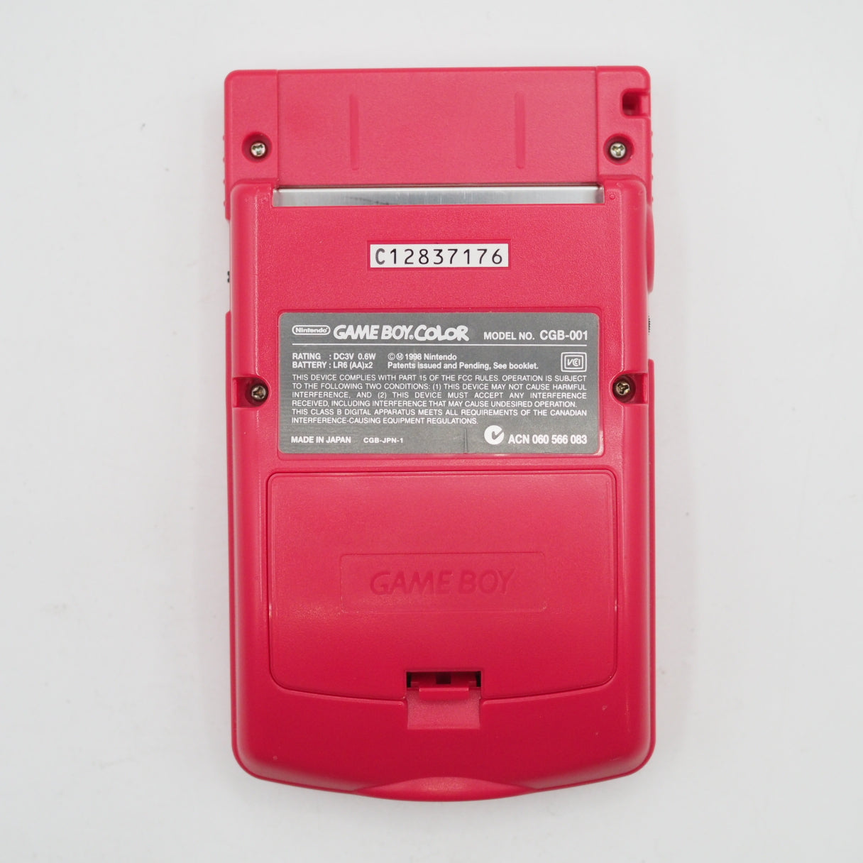 Used Nintendo GAME BOY COLOR Red CGB-001 Handheld System Boxed - Tested & Working