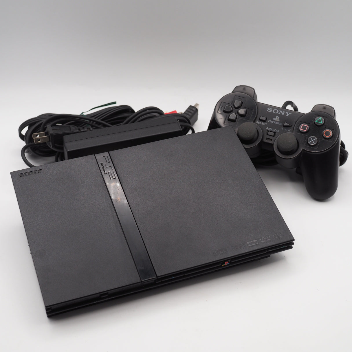 Used PS2 Console system SCPH-77000 CB Charcoal Black Boxed NTSC-J Tested Working